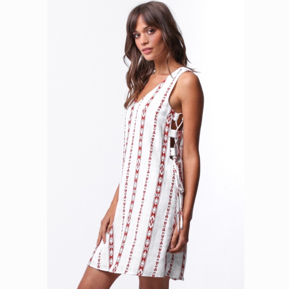 Anthro Desert festival side tie dress Sz S